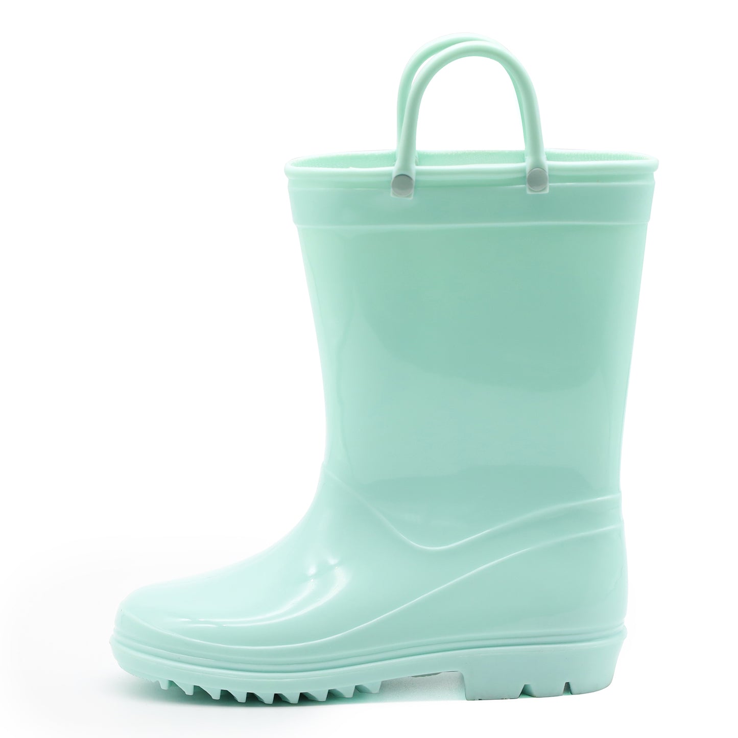 toddler light green rain boots