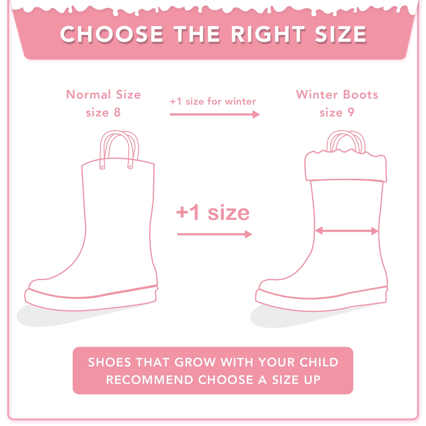 kid toddler solid pink warm rain boots