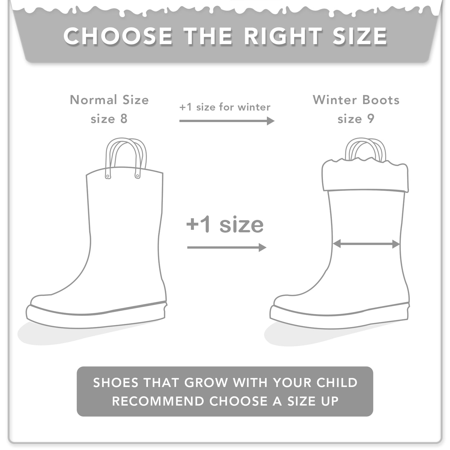 kid toddler solid black warm rain boots